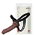 Cinta Com Pênis Em Cyber 16X3,5CM – Cor Chocolate - Imagem 1