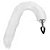 Plug Anal Rabo de Raposa Branco- Plug Tamanho P com Rabo 40cm - Imagem 3