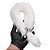 Plug Anal Rabo de Raposa Branco- Plug Tamanho P com Rabo 40cm - Imagem 1