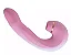 Vibrador Estimulador Lingua 3 em 1 Com Pulsação no Centro Rosa - Imagem 1