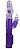 Vibrador Úrsula Rotativo - Roxo - Recarregável - Imagem 2