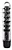 Vibrador Personal Com Capa e Texturas 14 x 3 cm Preto - Imagem 1