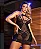 Camisola Em Tule E Renda E Detalhes Em Correntes Preto - Imagem 1