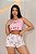 Trio de Pijamas Amor – Cropped + Calça + Shorts Ursinhos - Imagem 2