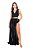 Saia Longa com Hotpant Tiras Lateral PRETA - Imagem 2