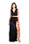 Saia Longa com Hotpant Tiras Lateral PRETA - Imagem 4