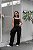 Calça tricot pantalona freddo canelada PRETA - Imagem 4