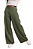 Calça tricot pantalona freddo lisa Verde Militar - Imagem 3
