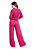 Calça tricot pantalona freddo lisa Rosa Escuro - Imagem 2