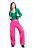 Calça tricot pantalona freddo lisa Rosa Pink - Imagem 3