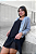 Casaco tricot mousse com botão CINZA - Imagem 3