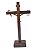 Crucifixo de madeira escura porta/mesa Nsra Salette - Imagem 2