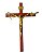 Crucifixo de madeira escura porta/ parede Nsra Salette - Imagem 1