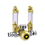 REGULADOR DE CO2 SOMA TOOL - 1 MANOMETRO+ 2 CONTA BOLHAS (DOURADO) - Imagem 1