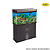 AQUARIO CURVO BOYU EA-100 LED 187L PRETO/CHAMPAGNE LIGHT 220V - Imagem 1