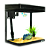 AQUARIO CURVO BOYU MS-220 7,5L PRETO 127V - Imagem 1