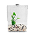 BETEIRA ACRILICO COM LED SOMA NB-3000K KIT COM SUBSTRATO E PLANTA (3L) - Imagem 1