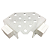 SUPORTE DE ACRILICO SOMA MAGNETICO (24X12X6CM) 23 FUROS - Imagem 2