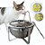 Bebedouro Fonte Inox 4,5 Litros com Suporte + Filtro de Carvão Ativado (BiVolt) para Gatos e Cães - Gato é Vida® - Imagem 1