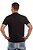 Camiseta masculina clássica de manga curta preta - Algodão Egípcio - Imagem 2