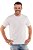 Camiseta masculina clássica de manga curta branca - Algodão Egípcio - Imagem 1