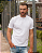 Camiseta Masculina Clássica de Manga Curta Algodão Egípcio - Branco - Imagem 3