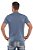 Camiseta masculina de manga curta Light azul jeans - Algodão Egípcio - Imagem 2