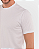 Camiseta Masculina de Manga Curta Meia Malha Fio Penteado - Branco - Imagem 3