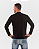 Camiseta Masculina de Manga Longa Algodão Egípcio - Preto - Imagem 2