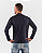 Camiseta Masculina de Manga Longa Algodão Egípcio - Azul Marinho - Imagem 2