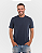 Camiseta Masculina de Manga Curta Meia Malha Fio Penteado - Azul Marinho - Imagem 1