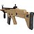 Rifle de Airsoft Vigor VG Scar L Tan Mola Spring 6mm - Rossi - Imagem 5