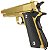 Pistola de Airsoft Vigor VG 1911 V14 Gold Metal Mola Spring 6mm - Rossi - Imagem 4
