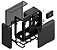 Gabinete Gamer HYTE X50 Air Pitch Black Mesh Atx Mid Tower - CS-HYTE-X50A-BB - Imagem 7