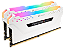 Memória RAM Corsair Vengeance Pro RGB 32GB (2x16GB) DDR4 2666MHz C16 Branca - CMW32GX4M2A2666C16W - Imagem 2