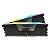 Memória RAM Corsair Vengeance RGB 32GB (2x16GB) DDR5 5200MHz - CMH32GX5M2B5200C4 - Imagem 1