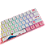 Teclado Mecânico Gamer Akko 3061S World Tour Tokyo OSA R2 60% Hot-Swap RGB Switch Akko Jelly Purple ANSI Rosa e Branco - Imagem 5