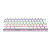 Teclado Mecânico Gamer T-Dagger Arena Pro 60% Sem Fio Rainbow Branco Switch Marrom ABNT2 T-TGK321W PRO-BR - Imagem 2