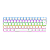 Teclado Mecânico Gamer T-Dagger Arena Pro 60% Sem Fio Rainbow Branco Switch Marrom ABNT2 T-TGK321W PRO-BR - Imagem 1