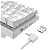 Teclado Mecânico Gamer T-Dagger Arena Pro 60% Sem Fio Rainbow Branco Switch Marrom ABNT2 T-TGK321W PRO-BR - Imagem 7