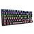 Teclado Mecânico Gamer T-Dagger Bora TKL Rainbow Preto Switch Marrom Hot-Swap ABNT2 T-TGK313-BR - Imagem 2