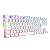 Teclado Mecânico Gamer T-Dagger Bora TKL Rainbow Branco Switch Marrom Hot-Swap ABNT2 T-TGK313W-BR - Imagem 2