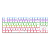 Teclado Mecânico Gamer T-Dagger Bora TKL Rainbow Branco Switch Marrom Hot-Swap ABNT2 T-TGK313W-BR - Imagem 1
