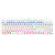 Teclado Mecânico Gamer T-Dagger Rebel Full Size Rainbow Branco Switch Marrom ABNT2 T-TGK328W-BR - Imagem 1