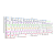Teclado Mecânico Gamer T-Dagger Rebel Full Size Rainbow Branco Switch Marrom ABNT2 T-TGK328W-BR - Imagem 2