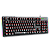 Teclado Mecânico Gamer T-Dagger Bermuda Preto Single Color LED Vermelho Laterais RGB Switch Azul Full Size ABNT2 T-TGK312-BL - Imagem 2