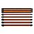 Cabo Sleeve Modular Thermaltake TtMod 300mm Preto e Laranja Combo Kit - AC-036-CN1NAN-A1 - Imagem 1