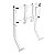 Suporte de Monitor Thermaltake GR300 Branco para Cockpit Simulador de Corrida 32-50 pol VESA Aco - GSC-R3M-MDSLWH-01 - Imagem 1