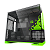 Gabinete Gamer Geometric Future Model 3 Preto e Verde Sem Fan - GEO-M3-BNV - Imagem 9