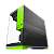 Gabinete Gamer Geometric Future Model 3 Preto e Verde Sem Fan - GEO-M3-BNV - Imagem 6